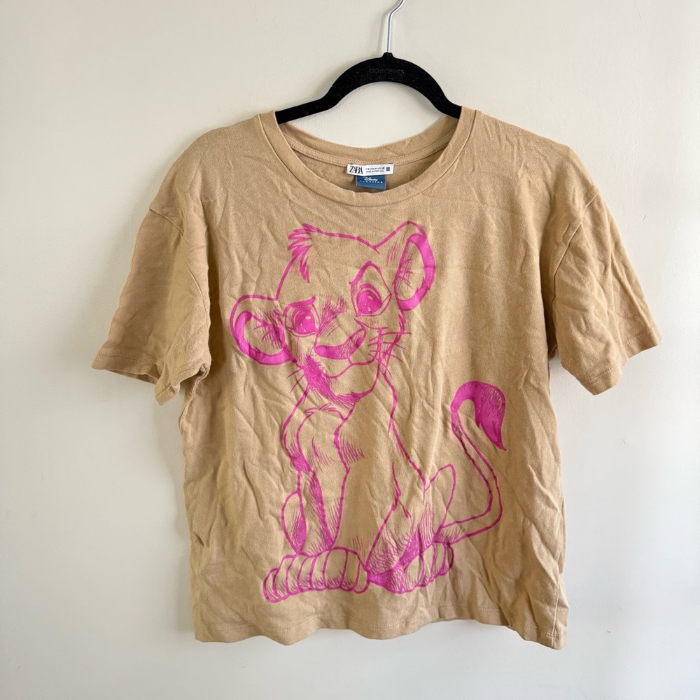 Zara Tan and Pink Disney Classics Tee